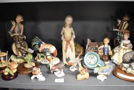 20th century figures and figurines including Lladro, Goebel, Country Artists and Leonardo