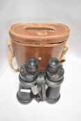 A pair of British Barr & Stroud CF 41 Military Binoculars, ww2 period, 7X CF 41, Glasgow & London