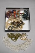 A selection of necklaces etc