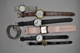 Seven ladies and gents wristwatches including Geneva, Ravel, Citizen, Citron and Next