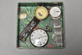 Three watches including Style and Koyo wristwatch and an Ascot Greenwood pocket watch