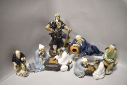 A selection of 20th century Mudmen figures and figurines