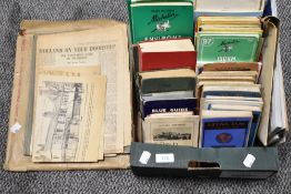 A box full of vintage maps, some being cloth backed, of varied interest including Wharfdale,