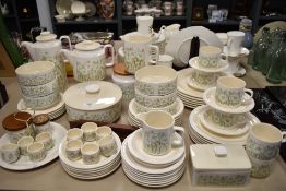 An extensive collection of 1970s Hornsea pottery 'Fleur', storage jars, bowls, tea and coffee