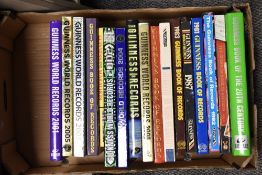 Around sixteen volumes of the Guinness book of records.