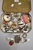 A case of various costume jewellery items etc