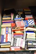 A box full of packs of playing cards, a lot of packs of interest for British airways, soccer,
