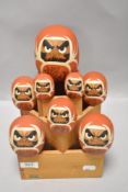 20th century Japanese Daruma Okimono figures