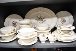 A part dinner service by Wedgwood in the Conway pattern