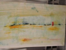 (20th century), an oil painting on cloth, seascape, 55 x 89cm