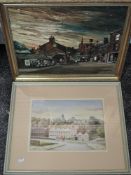 A Lockwood, (20th century), Briggate Brighouse, signed, 39 x 49cm, framed, 47 x 57cm, and S Chapman,