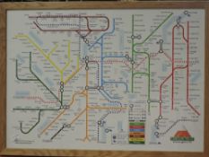 P M Burgess, (contemporary), after, a print, Tubular Fells Wainwright 214, underground homage, dated
