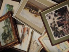 Stephen Darbishire, (1940), after, a print, On Guard, signed, 27 x 31cm, mounted framed and