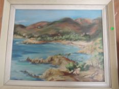 Bardy Crewdson, (1919-2006), an oil painting, coastal landscape, signed and dated, (19)59, 40 x