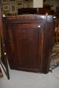 A 19th Century oak corner cupboard
