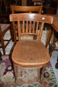 A traditional bentwood dining chair