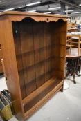 A late 19th or early 20th Century oak bookcase