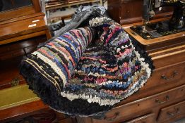 A traditional pegged rug