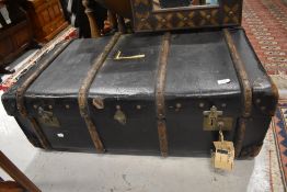 A vintage luggage trunk