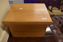 A modern golden oak desktop lecturn