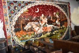 A pictorial rug