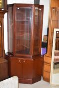 A modern laminate corner display unit