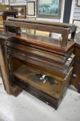 A selection of Globe Wernicke and similar stacking bookcase sections