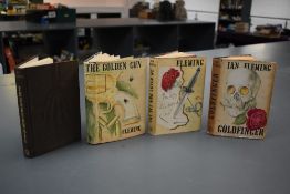 Literature. Fleming, Ian. A selection of James Bond novels. Including; Goldfinger (1959, 2nd