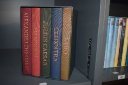 Folio Society. Rulers of the Ancient World. Box set - 5 volumes. 1998. Spotting to slipcase, books