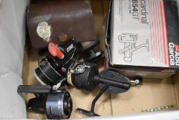 5 vintage fishing reels reels including Abu Ambassadeur, Abu 506 and an Abu Garcia Cardinal 654GT