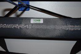 A Scierra SRX V2 9ft 6inch fishing rod unused in original soft and hard sleeves