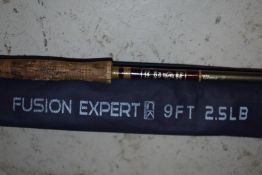 A Fusion expert 9ft An Edgar sealey Glane2 and a Shakespeare fly rod