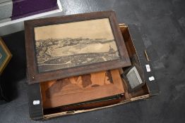 A selection of Victorian black and white photographs of landscapes and portraits