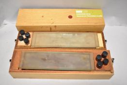 Two cased glass laboratory sample plates