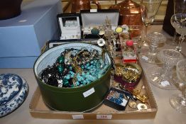 A large collection of 20th century costume jewellery including necklaces, ear rings and bangles etc
