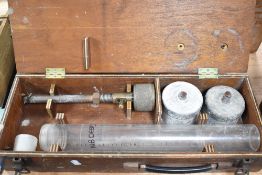 A Gilston Equipment water pressure tester in wooden case