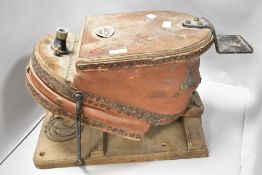 A set of vintage industrial bellows