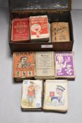 A selection of early 20th century card games including Kargo Castell bros, Jaques Snap and