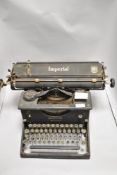 An Imperial War Finish typewriter