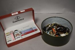 A Lawrence interchangeable ladies wristwatch along with a selection of similar ladies fashion