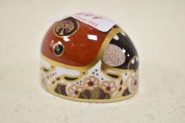 A Royal Crown Derby Ladybird study having silver stopper.