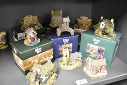 A collection of Lilliput Lanes to include; Dove cottage,Sawrey Gill and Wray castle.