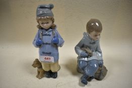 A Nao figurine, young lady in traditional dress.