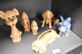A collection of Sylvac dogs, to include West Highland Terrier 1295, Spaniel 118 and Spaniel puppy