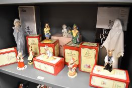 A mixed lot of seven Royal Doulton Bunnykins figurines, a Royal Doulton figurine; Messiah and