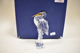 A Swarovski crystal stork,with box and certificate.