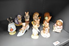 Ten Royal Albert and Beswick Beatrix Potter studies, to include; Pig-Wig, Squirel Nutkin and Old