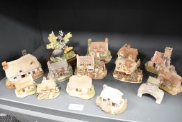 A variety of Lilliput lanes, unboxed, to include, Golden years, Riverview and Watermill.