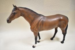 A Beswick study, Large Racehorse, brown, matt, 1564