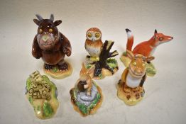Six Beswick Gruffalo figurines, with boxes.